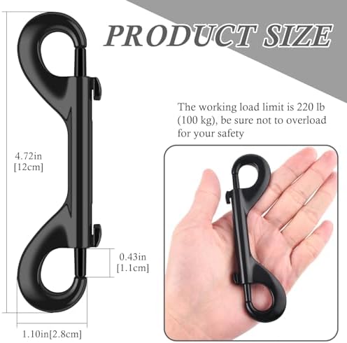 ERKOON Double-Ended Bolt Snaps Heavy Duty 220lbs Load Capacity 8 Piece Pack