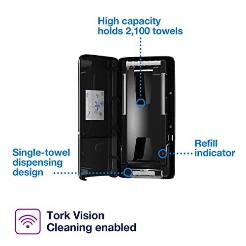 Tork PeakServe Continuous Hand Towel Dispenser Black