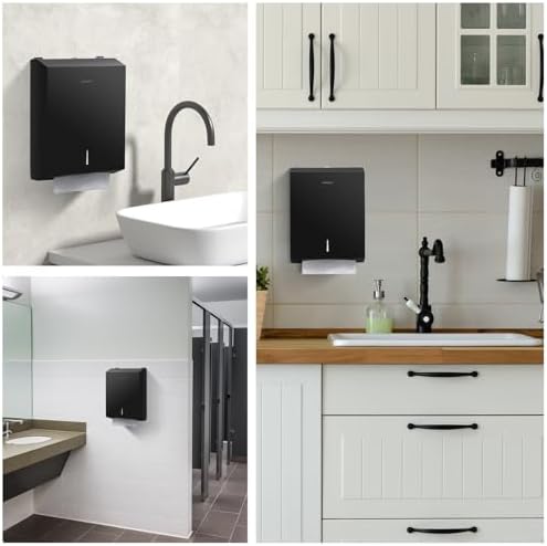 GlintGath 304 Stainless Steel Touchless Paper Towel Dispenser