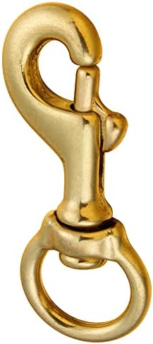 3 14 Inch Solid Brass Swivel Bolt Snap Hooks 2 Pieces
