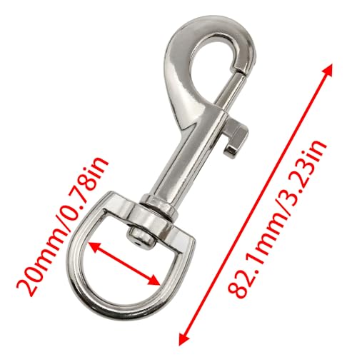 Zutisay Stainless Steel Swivel Eye Bolt Flagpole Snap Hook