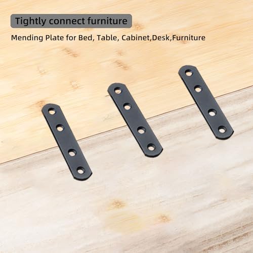 10-Piece Metal Mending Plate Set for Wood Fixtures