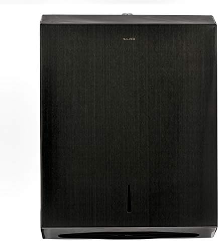 Alpine Black Towel Dispenser - Industrial Wall-Mount