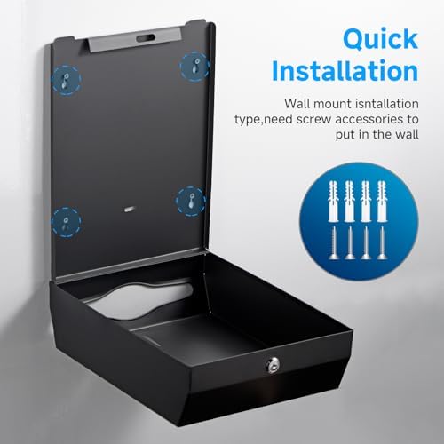 GlintGath 304 Stainless Steel Touchless Paper Towel Dispenser