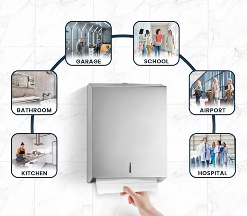 Alpine Commercial Paper Towel Dispenser Wall Mount Stainless Steel