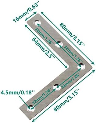 10 Pack Repair Mending Bracket Plate for Wood Metal and Furniture