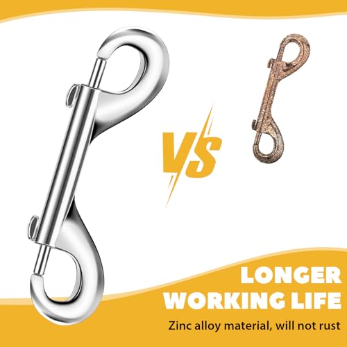 Double-Ended Metal Snap Hooks for Secure Pet Leash Farm Use