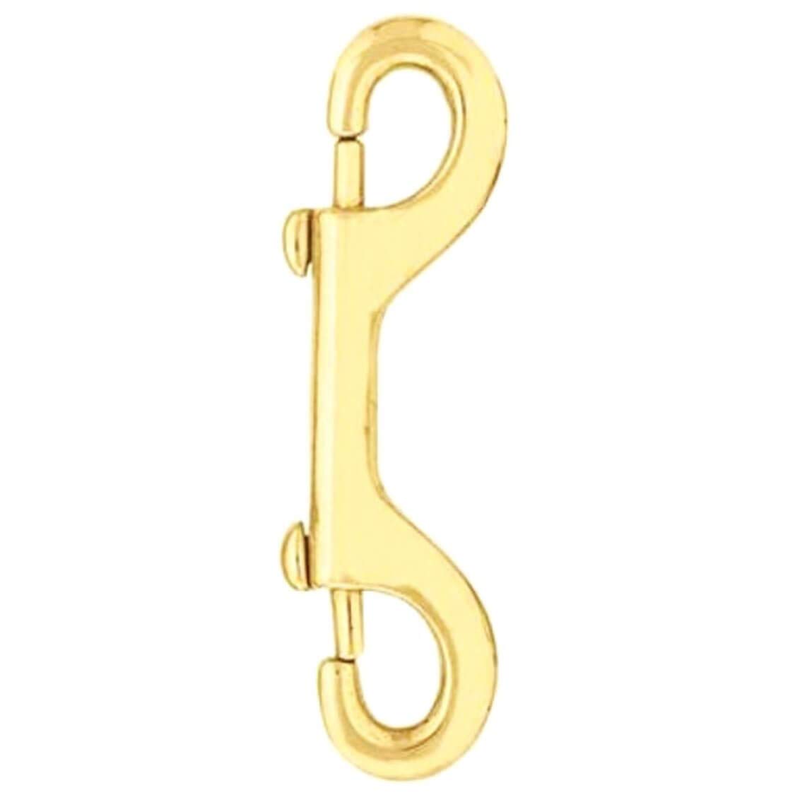 2-Pack 4 34 Solid Brass Double-Ended Bolt Snap