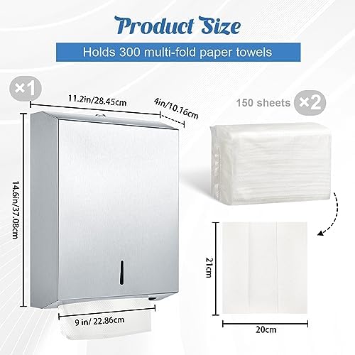 Premium Stainless Steel Towel Dispenser for Commercial Use