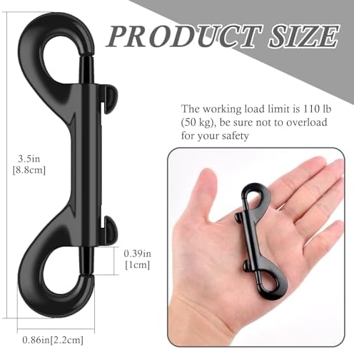 ERKOON 35 Inch Double Ended Bolt Snap Hooks 4 Pack