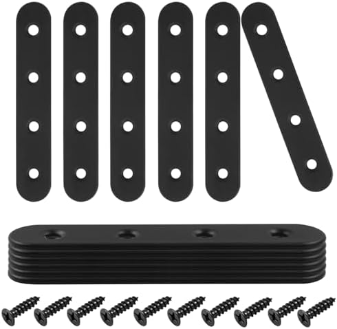 Sturdy 4-Inch Stainless Steel Brackets for Furniture Repair