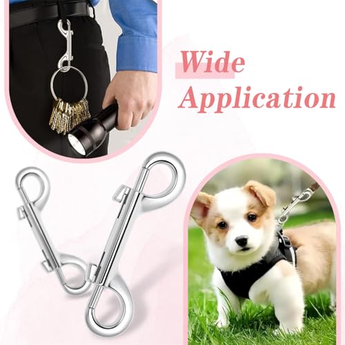 Double-Ended Bolt Snaps Keys for Dogs Zinc Alloy