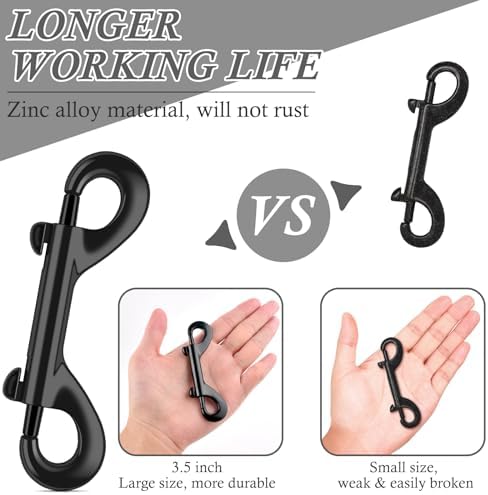 ERKOON 35 Inch Double Ended Bolt Snap Hooks 4 Pack