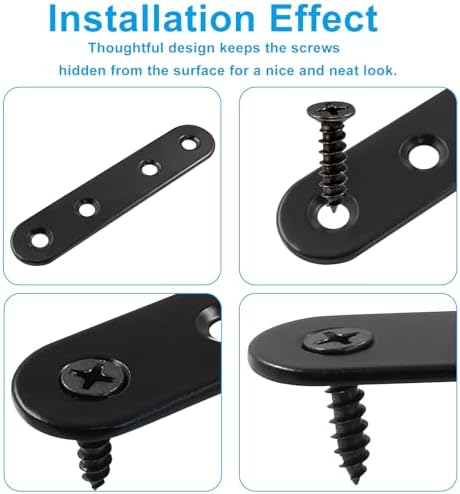 Sturdy 4-Inch Stainless Steel Brackets for Furniture Repair