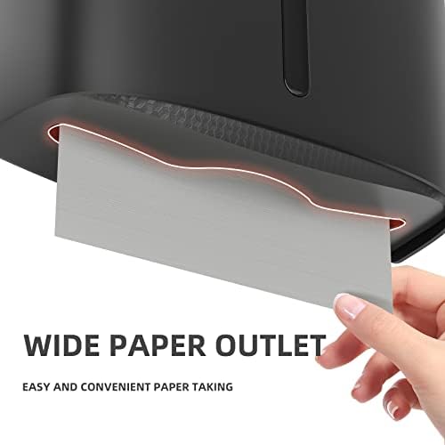 Bertreno Wall-Mounted Large Capacity Commercial Paper Towel Dispenser Black