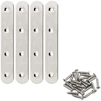 Sturdy Flat Mending Plate Set for Wood