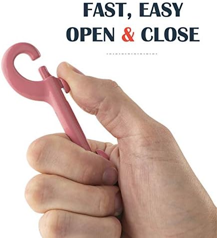Flourish Stainless Steel Snap Hook Light Pink