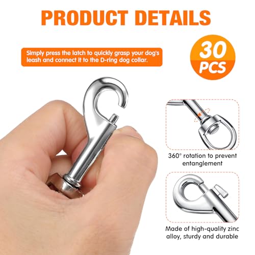 Therwen Heavy Duty Swivel Snap Hooks for Dog Leash