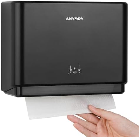 200 Sheet Wall Mounted Paper Towel Dispenser Black