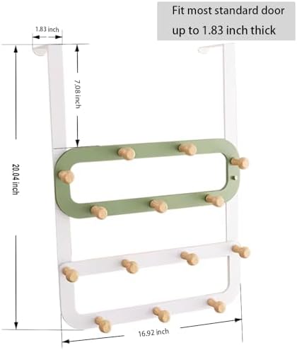 14-Piece Indoor Door Hanger Hook Rack