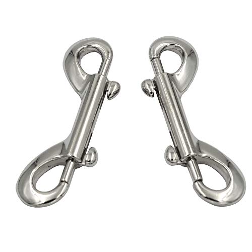 5PCS ZINC ALLOY DOUBLE ENDED SILVER BOLT SNAPS CLIPS 3-12inch LONG FASTENERS