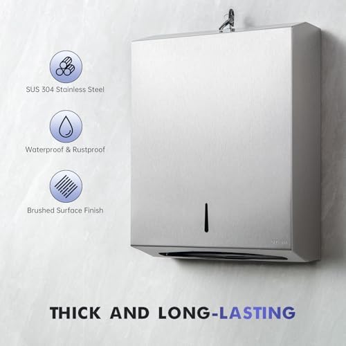 Stainless Steel Wall-Mounted Dispenser for Haggle-Free Restrooms