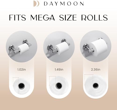 Day Moon Designs Brushed Nickel Toilet Paper Holder