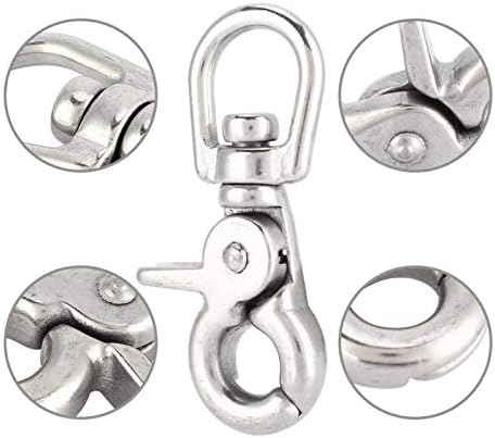 Perfectly Durable Stainless Steel Trigger Bolt Snap Clip Hook Set - Lightweight