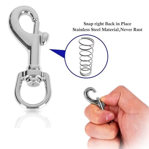 35-Inch Heavy-Duty Swivel Snap Marine Grade Durable for Diving Boating
