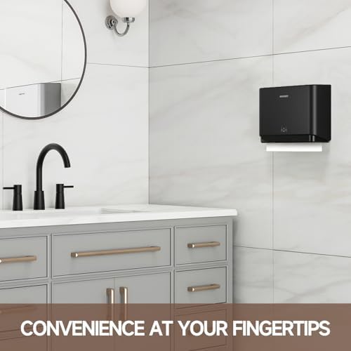 200 Sheet Wall Mounted Paper Towel Dispenser Black