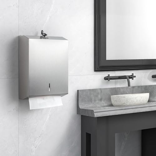 Stainless Steel Wall-Mounted Dispenser for Haggle-Free Restrooms