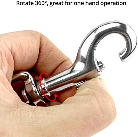 Premium 3-12 Swivel Eye Bolt Snap Hook