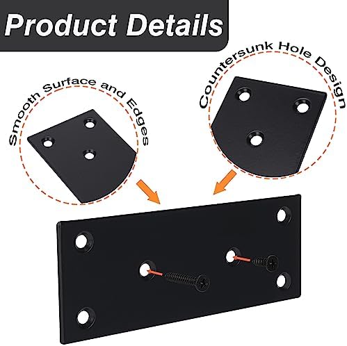 EVCUHASL 4-Piece Stainless Steel Mending Plate Set