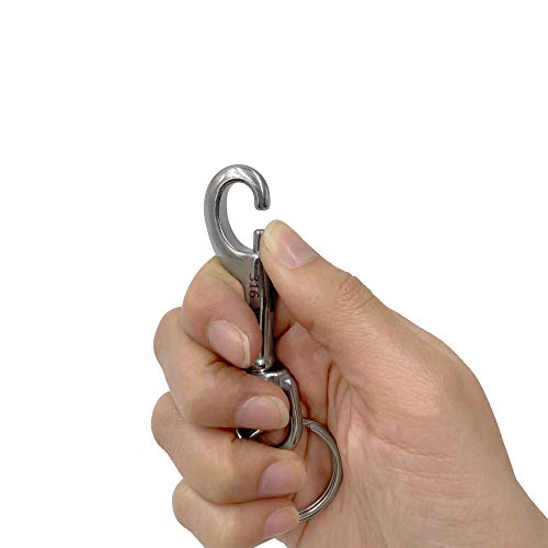 WICKED 316 Stainless Steel Swivel Eye Single Snap Bolt 6 Pack