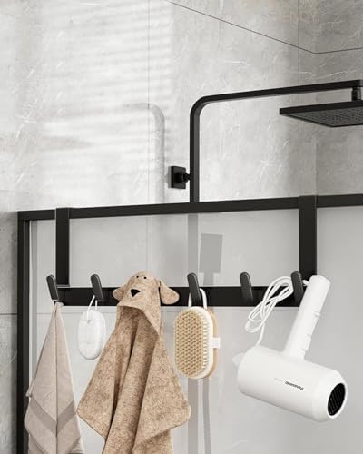 Over-the-Door Coats Rack Hanger Black