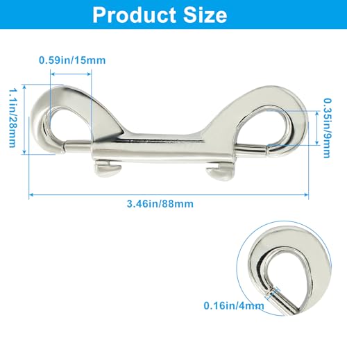 2-Piece Zinc Alloy Double-Ended Snap Clips