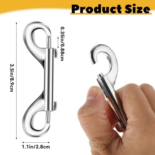 Double-Ended Metal Snap Hooks for Secure Pet Leash Farm Use