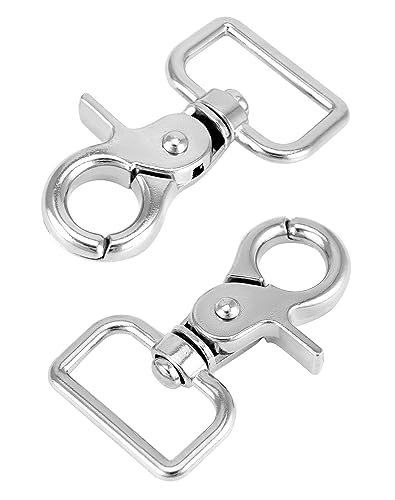 QWORK Swivel Snap Hooks 10 Pack Nickel Plated