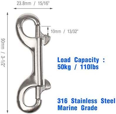 Double-Ended Bolt Snap Clips 316 SS