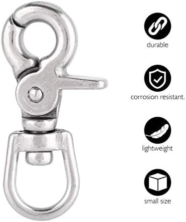 Perfectly Durable Stainless Steel Trigger Bolt Snap Clip Hook Set - Lightweight