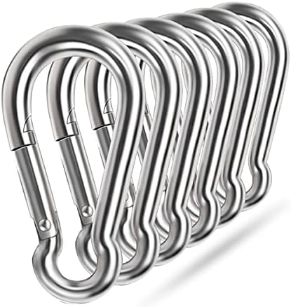 Heavy-Duty 304 Stainless Steel Spring Snap Hooks for Hammocks More