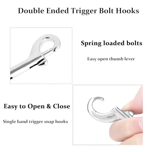 Pulado mecnicos double-ended bolt snap hooks stainless steel industrial applications