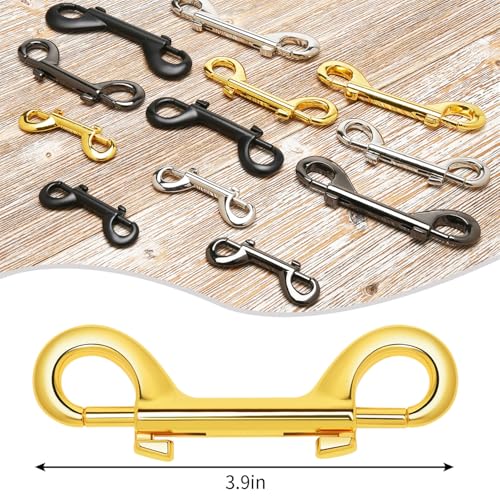 Double-Ended Bolt Snaps Keys for Dogs Zinc Alloy