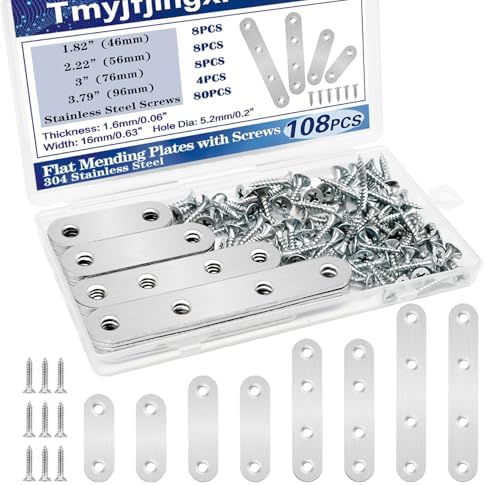 TmyjfjingxiDurable Metal Bracket Plates for Wood Stainless Steel