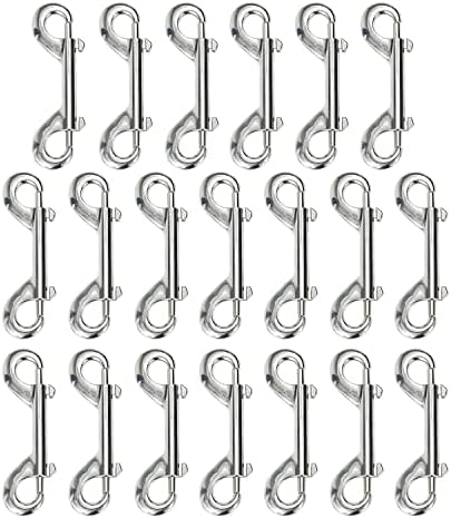 Wontee 4 Inch Bolt Snap Trigger Chain Diving Clips 20 Pack