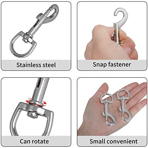 ZWLFLF 12-Piece 3 Inch Swivel Snap Hooks