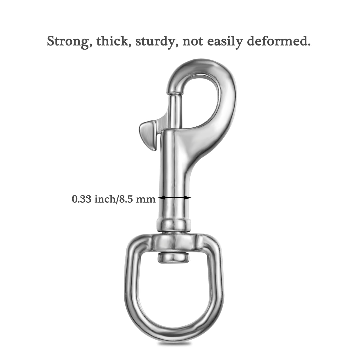 Heavy-Duty Swivel Eye Bolt Snap Hooks 33 Inch