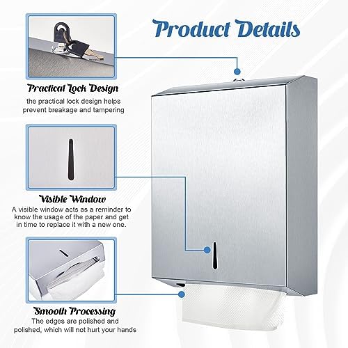 Premium Stainless Steel Towel Dispenser for Commercial Use
