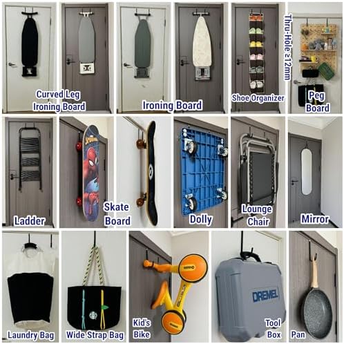 4pcs Over The Door Hooks 55 Inch Heavy Duty