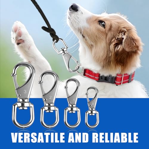 UVES ProGuard 4-Piece Stainless Steel Swivel Snap Hooks for 35 Flagpoles